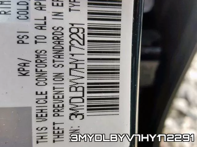 3MYDLBYV7HY172291 фото 2