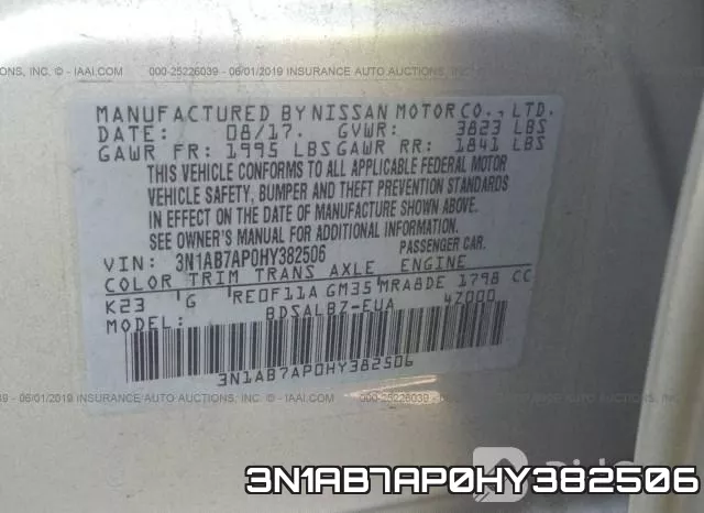 3N1AB7AP0HY382506 фото 10
