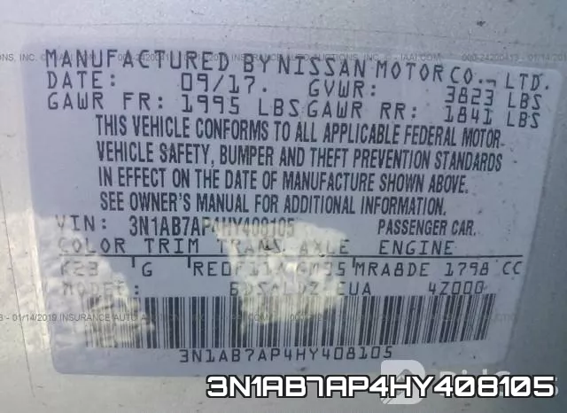 3N1AB7AP4HY408105 фото 10