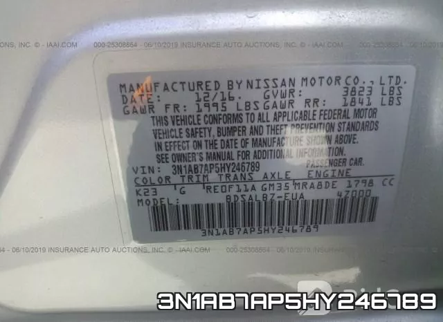 3N1AB7AP5HY246789 фото 10