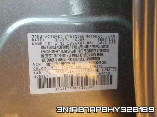 3N1AB7AP8HY328189 фото 2