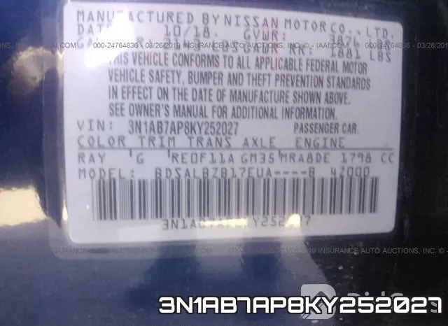 3N1AB7AP8KY252027 фото 10