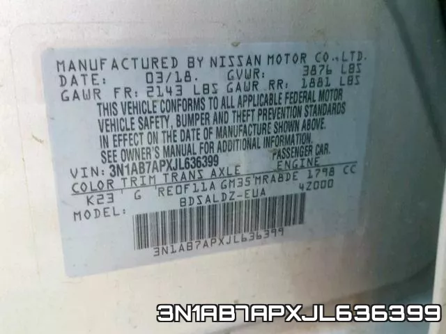 3N1AB7APXJL636399 фото 2