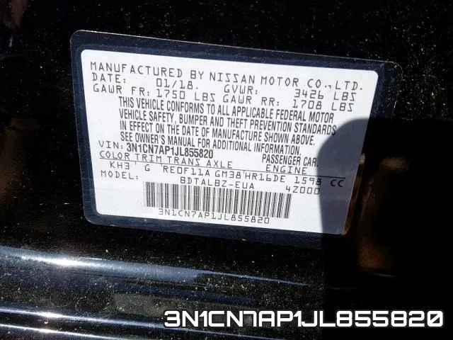 3N1CN7AP1JL855820 фото 2