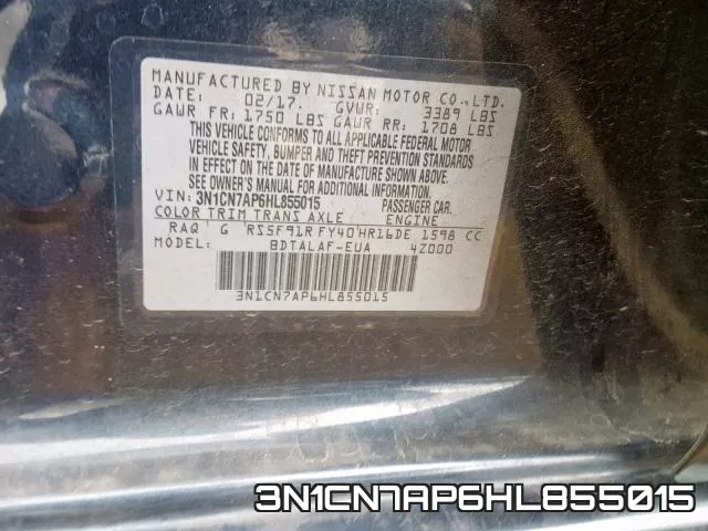 3N1CN7AP6HL855015 фото 2