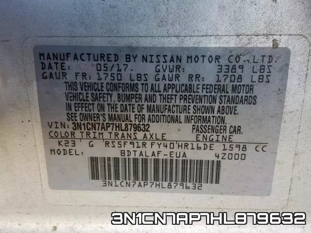 3N1CN7AP7HL879632 фото 2