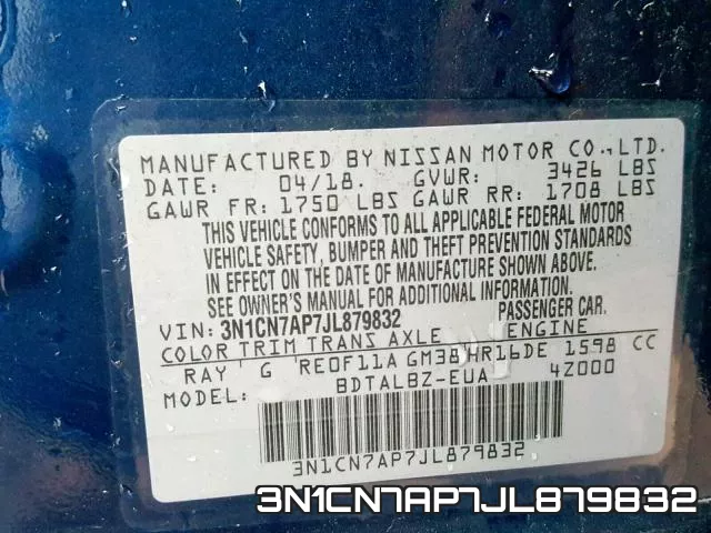 3N1CN7AP7JL879832 фото 2