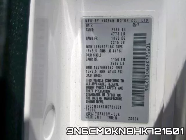 3N6CM0KN8HK721601 фото 2