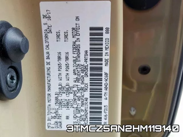 3TMCZ5AN2HM119140 фото 2
