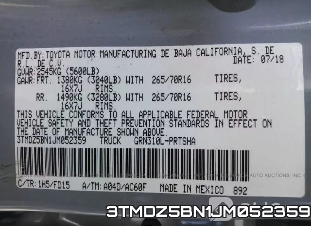 3TMDZ5BN1JM052359 фото 10