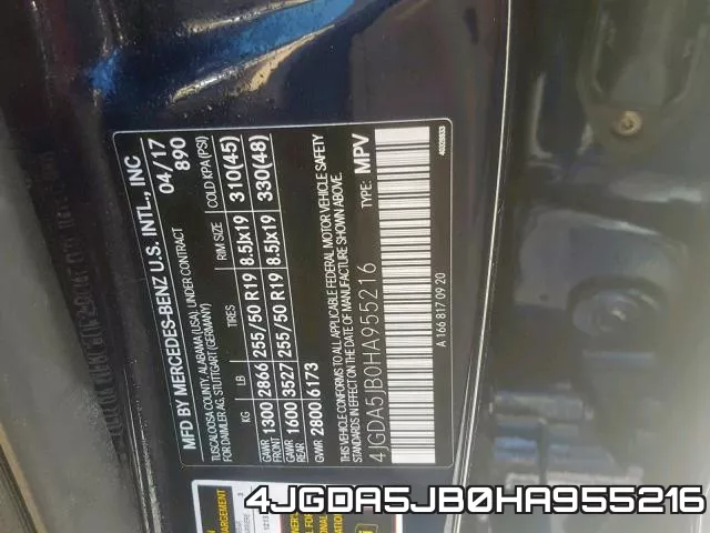 4JGDA5JB0HA955216 фото 2