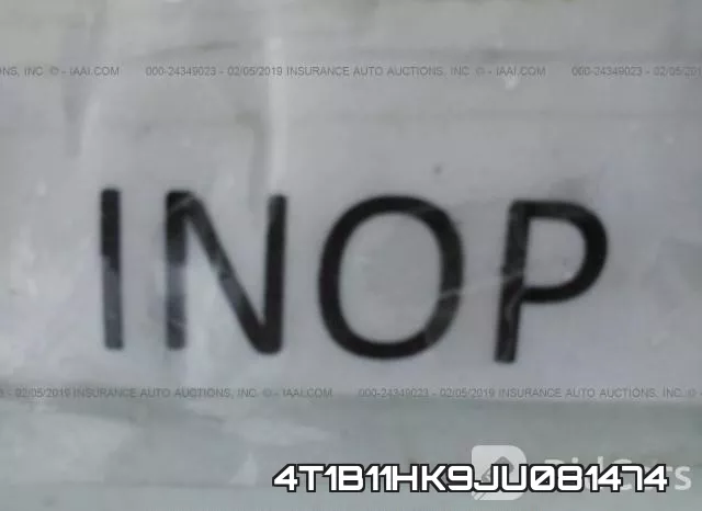 4T1B11HK9JU081474 фото 8