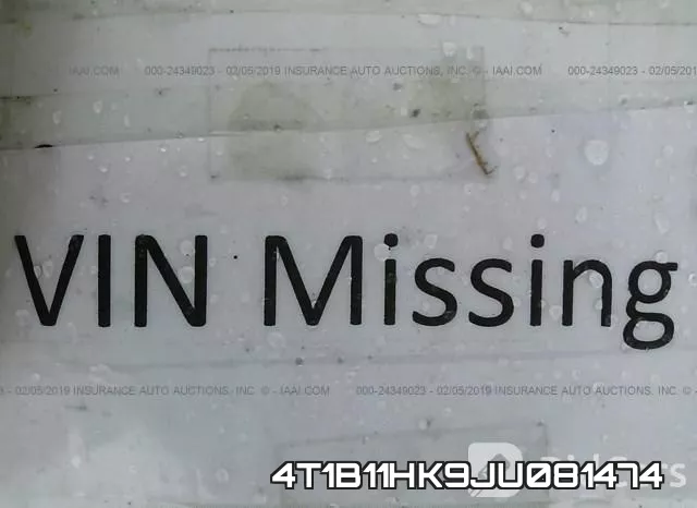 4T1B11HK9JU081474 фото 10