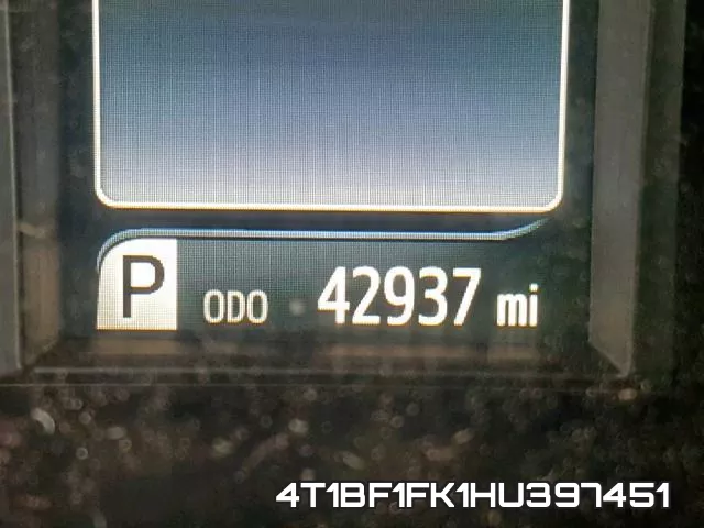 4T1BF1FK1HU397451 фото 9