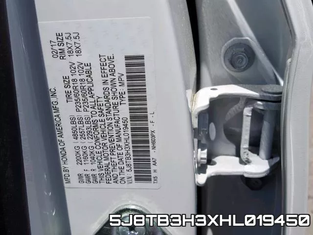 5J8TB3H3XHL019450 фото 2