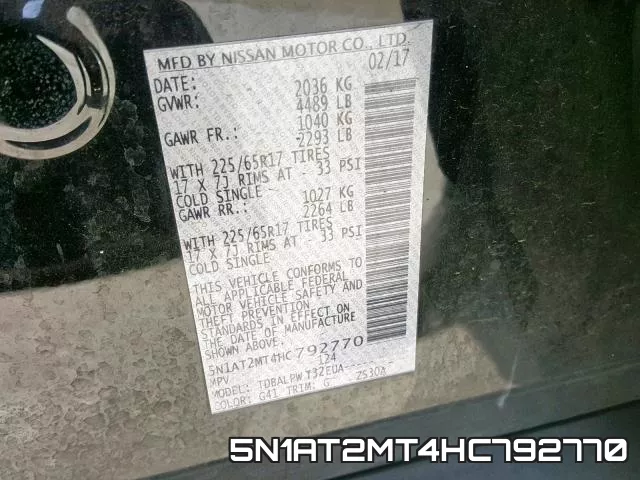 5N1AT2MT4HC792770 фото 2