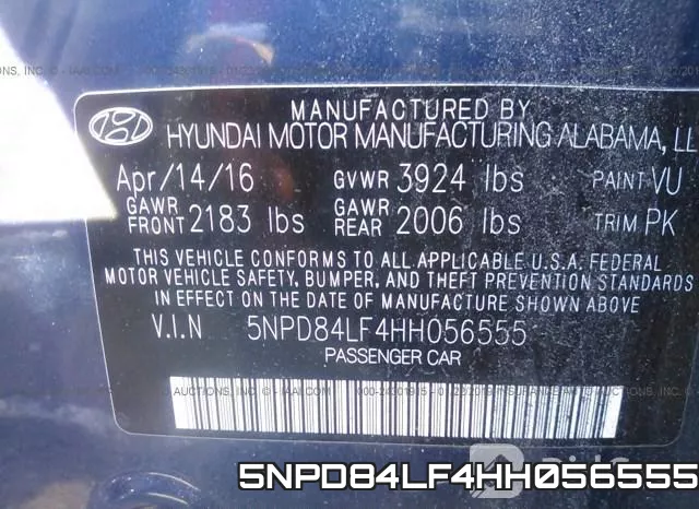 5NPD84LF4HH056555 фото 10