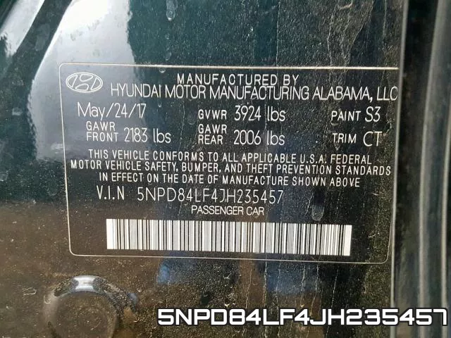 5NPD84LF4JH235457 фото 2