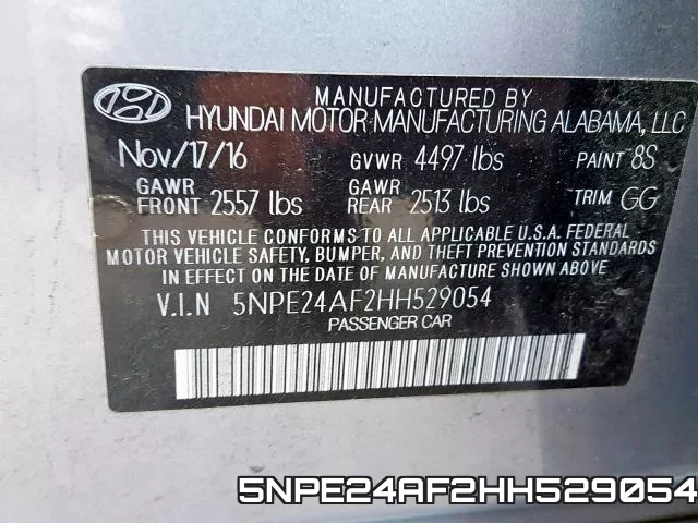 5NPE24AF2HH529054 фото 2