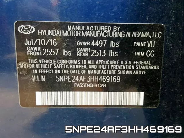 5NPE24AF3HH469169 фото 2