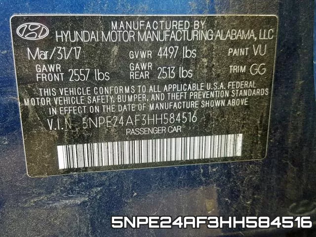 5NPE24AF3HH584516 фото 2