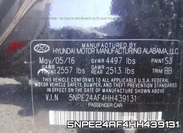 5NPE24AF4HH439131 фото 10