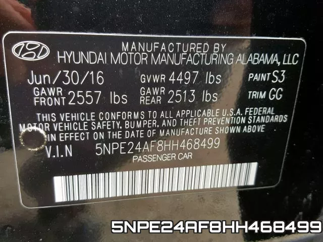 5NPE24AF8HH468499 фото 2