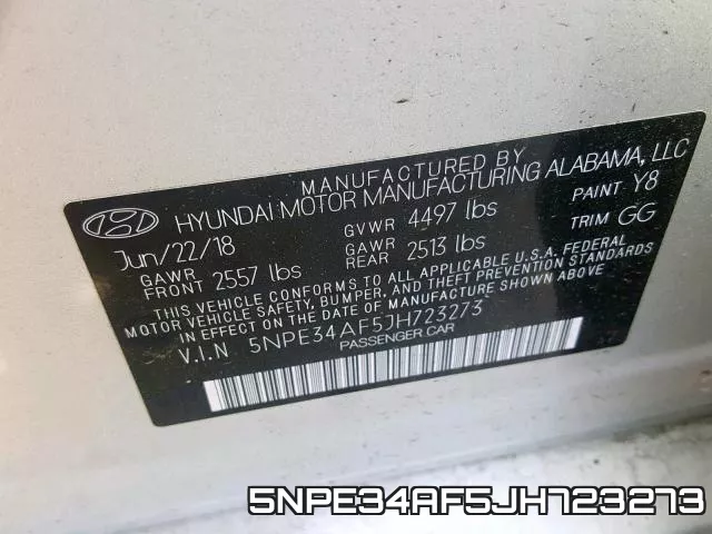 5NPE34AF5JH723273 фото 2
