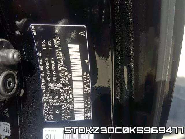 5TDKZ3DC0KS969477 фото 2