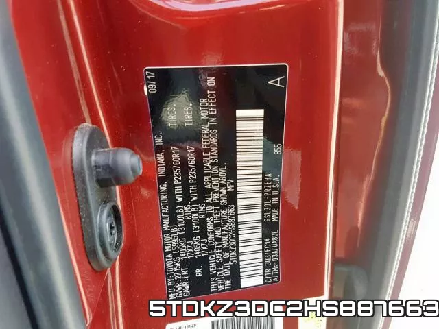 5TDKZ3DC2HS887663 фото 2