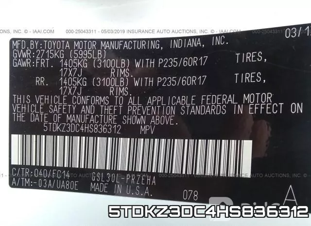 5TDKZ3DC4HS836312 фото 10