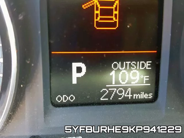 5YFBURHE9KP941229 фото 9