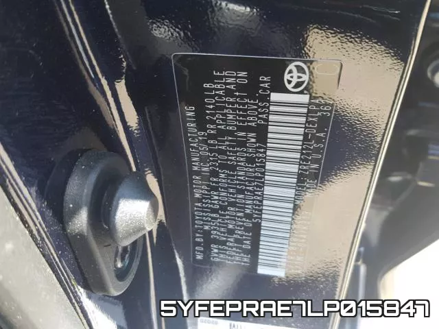 5YFEPRAE7LP015847 фото 2