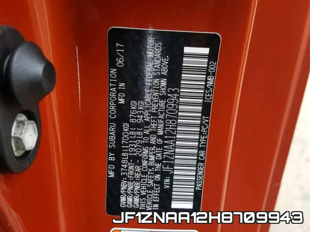 JF1ZNAA12H8709943 фото 2