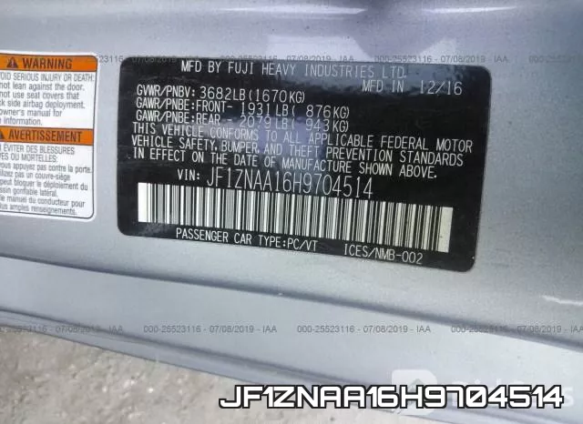 JF1ZNAA16H9704514 фото 10