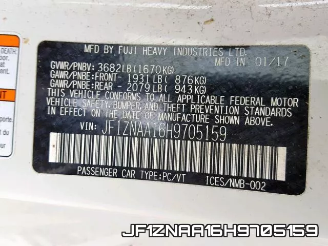 JF1ZNAA16H9705159 фото 2