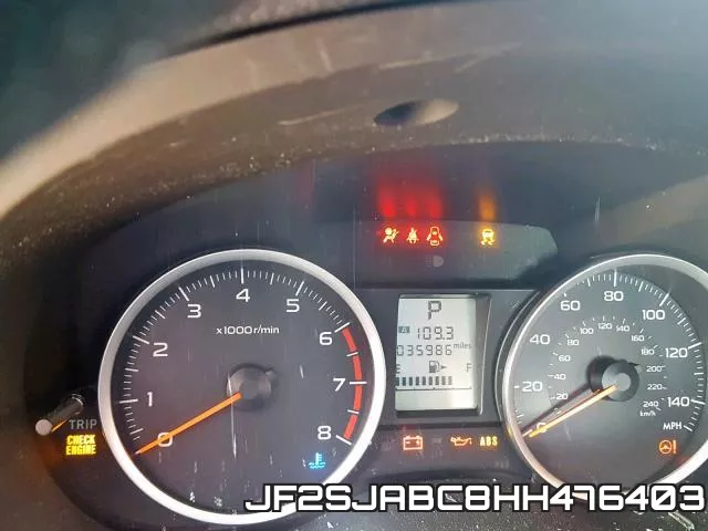JF2SJABC8HH476403 фото 9