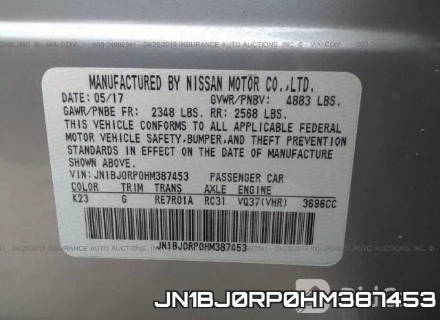 JN1BJ0RP0HM387453 фото 10