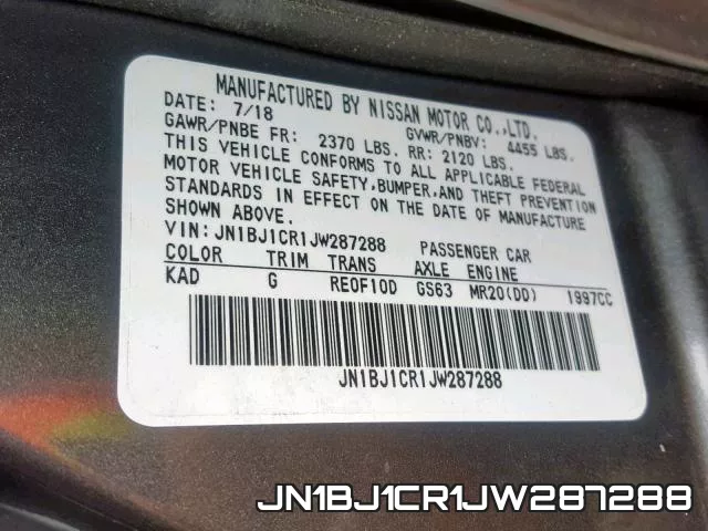 JN1BJ1CR1JW287288 фото 2