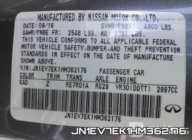 JN1EV7EK1HM362176 фото 10