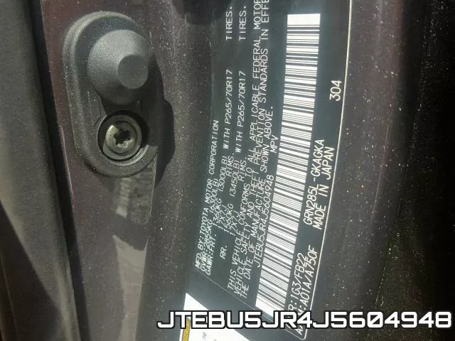 JTEBU5JR4J5604948 фото 2