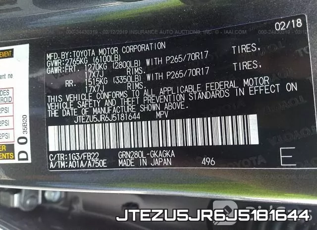 JTEZU5JR6J5181644 фото 10