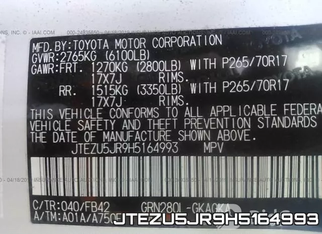 JTEZU5JR9H5164993 фото 10