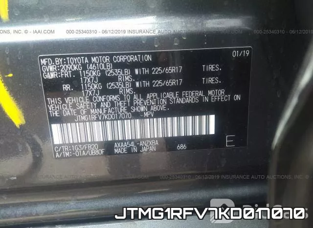 JTMG1RFV7KD017070 фото 10