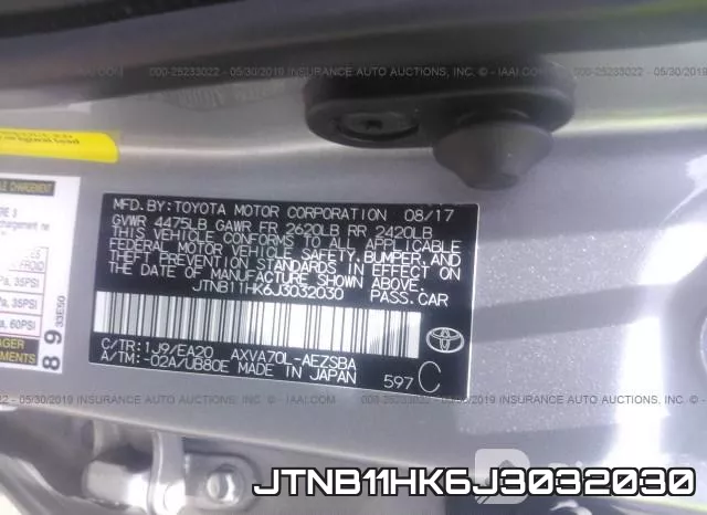 JTNB11HK6J3032030 фото 10