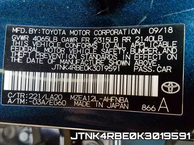 JTNK4RBE0K3019591 фото 2