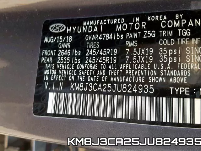 KM8J3CA25JU824935 фото 2