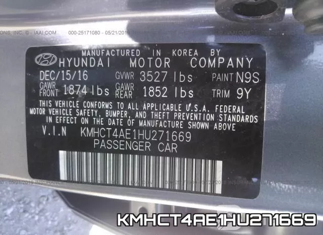 KMHCT4AE1HU271669 фото 10