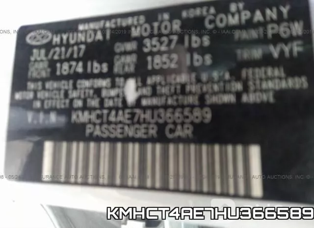 KMHCT4AE7HU366589 фото 10