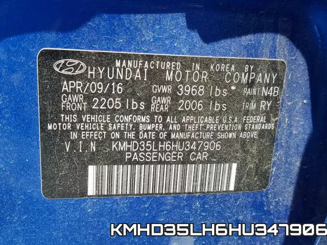 KMHD35LH6HU347906 фото 2